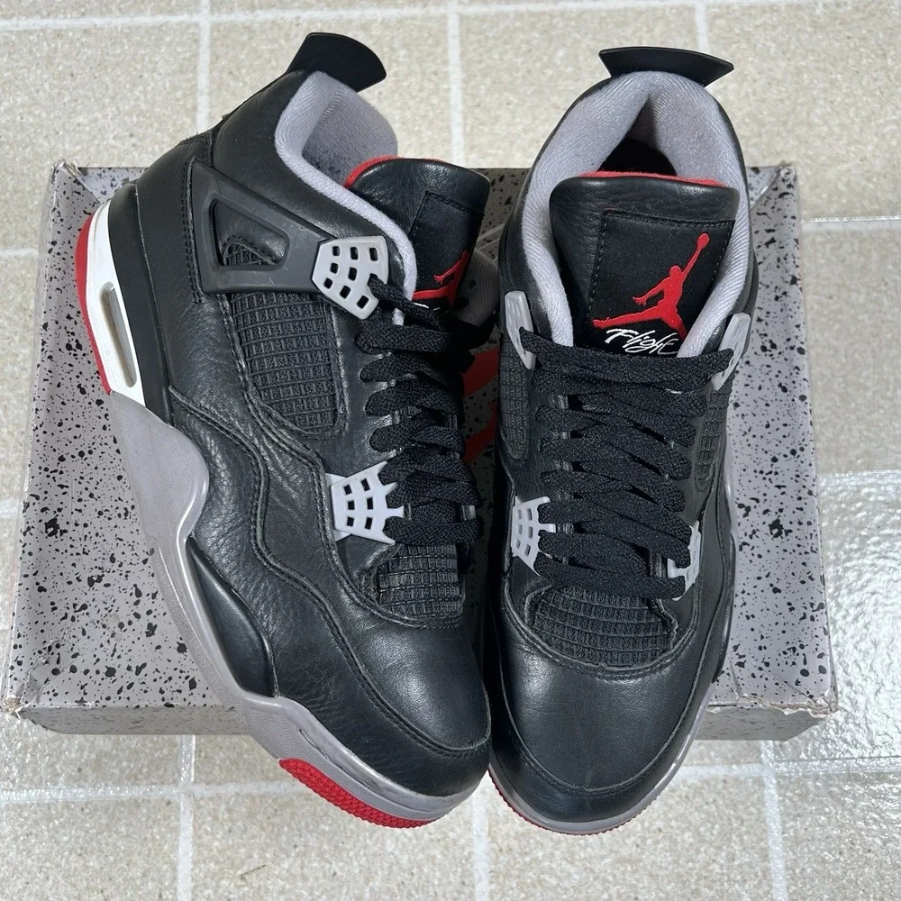 Air Jordan 4 Retro Bred Reimagined Men Size 8.5 FV5029 006